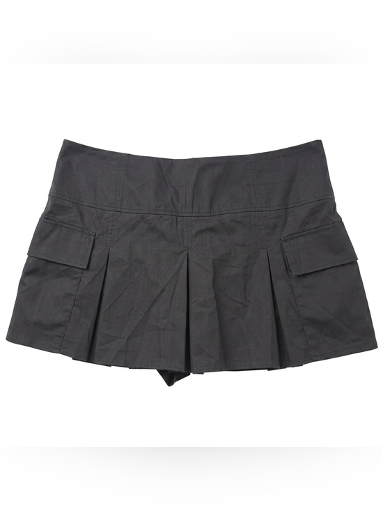 Zara Pants - NEW Black Pleated Mini Skort Shorts